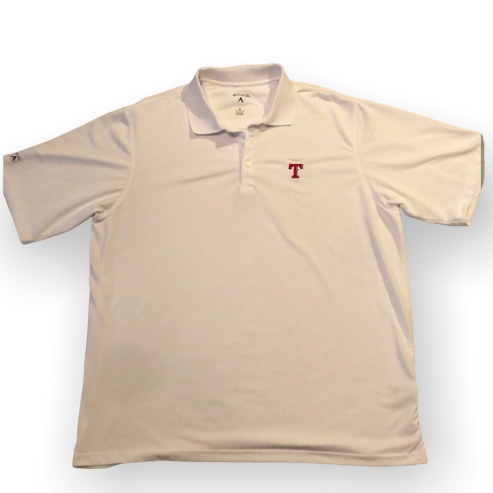 Antigua • Texas Rangers White Polo Shirt - XL